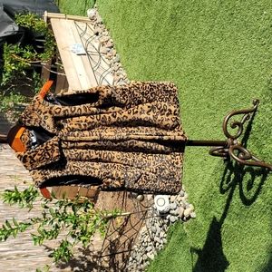 Apt. 9 Animal Print Fauxfur Vest Sz. M